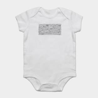 Mad about Fonts Baby Bodysuit